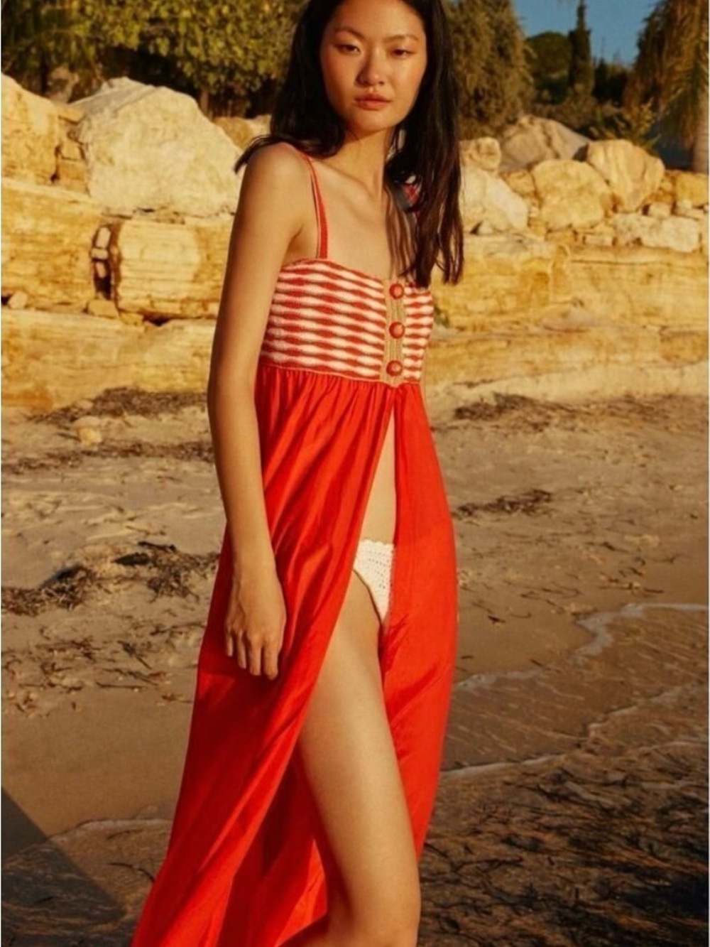 My Beachy Side Anouk Empire Waist Maxi Dress NWT